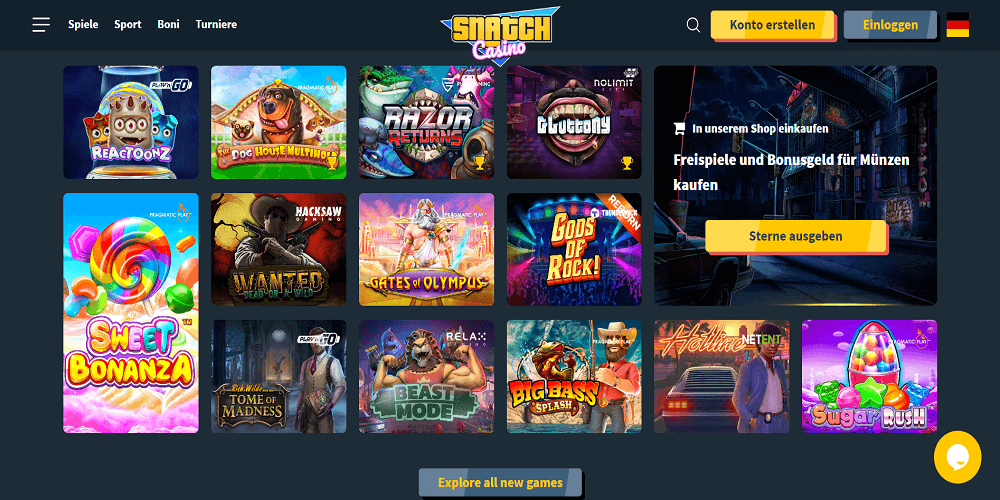 Snatch Casino Spielautomaten
